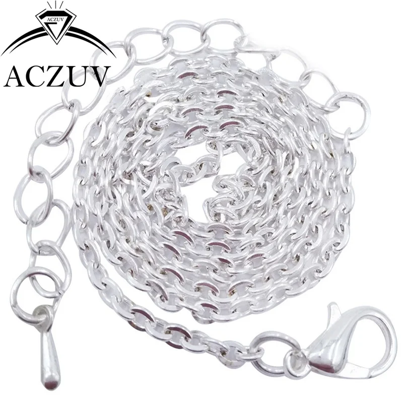 100pcs 20 to 80cm Silver Plated 2mm Flat Cable Metal Chain Necklaces Bracelets with Lobster Clasp Extender FCC005
100pcs 20 to 80cm Silver Plated 2mm Flat Cable Metal Chain Necklaces Bracelets with Lobster Clasp Extender FCC005