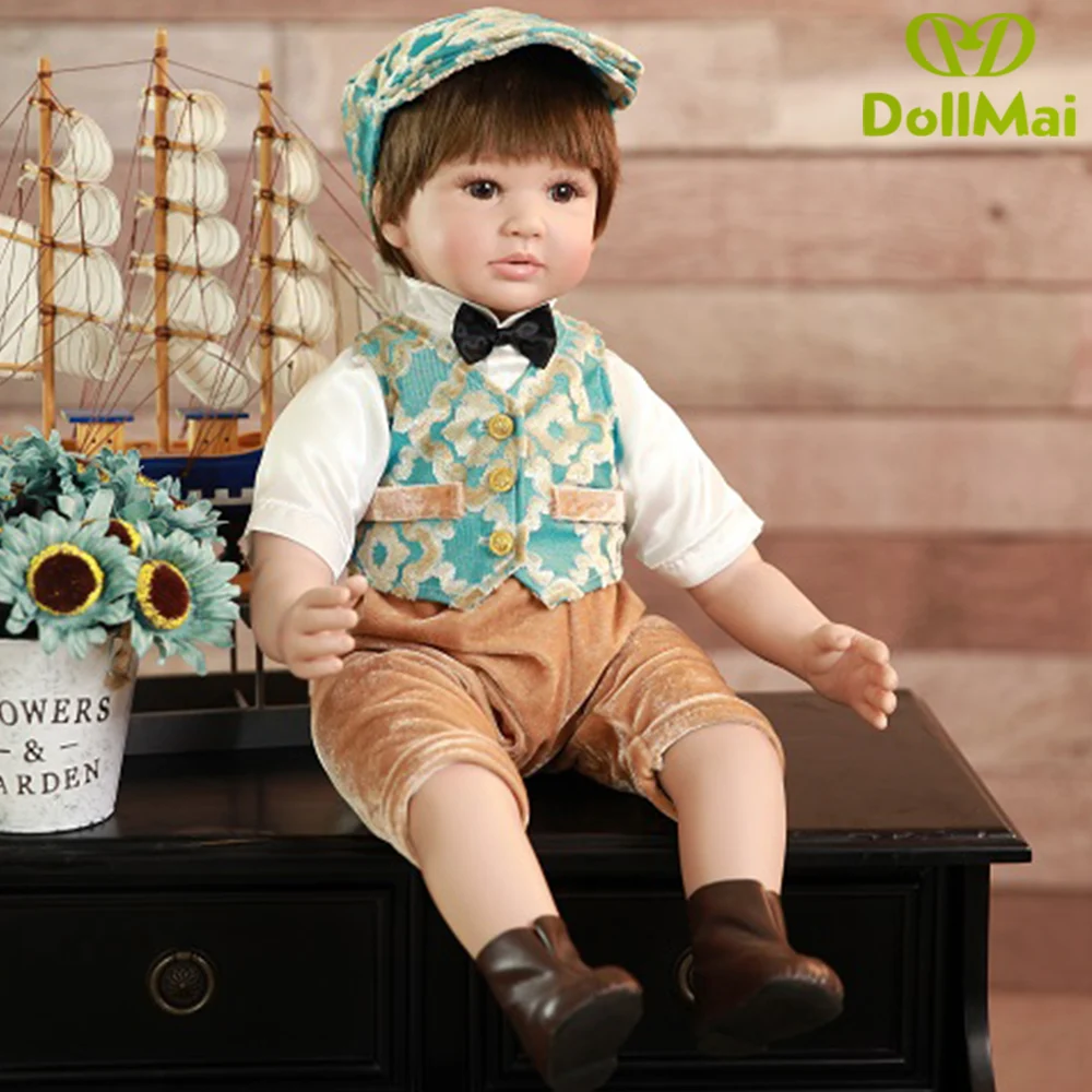 60CM High Quality Bebe Reborn Toddler Boy Doll Adorable Lifelike Baby Bonecas Menino Silicone Doll Play House Toys
60CM High Quality Bebe Reborn Toddler Boy Doll Adorable Lifelike Baby Bonecas Menino Silicone Doll Play House Toys