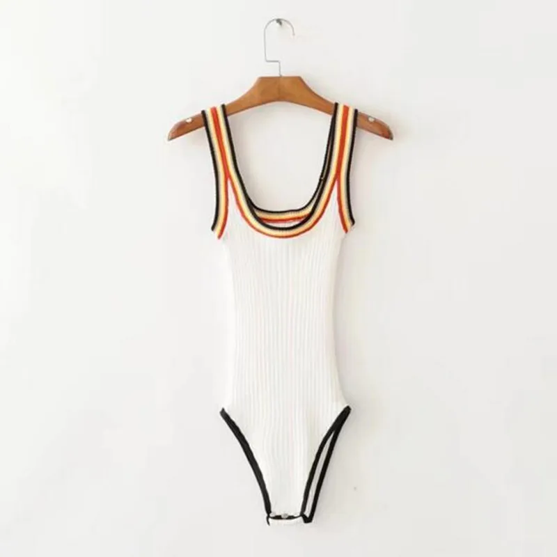 Sexy Rainbow Colored O neck Backless Knitted Tank Bodysuit 2017 New Woman Short Jumpsuit Slim fit Rompers Playsuits
Sexy Rainbow Colored O neck Backless Knitted Tank Bodysuit 2017 New Woman Short Jumpsuit Slim fit Rompers Playsuits