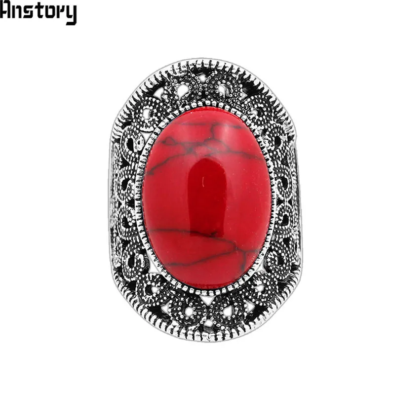 5 Colors Flower Oval Synthetic Turquoises Rings For Women Vintage Antique Silver Plated Fashion Jewelry TR410
5 Colors Flower Oval Synthetic Turquoises Rings For Women Vintage Antique Silver Plated Fashion Jewelry TR410