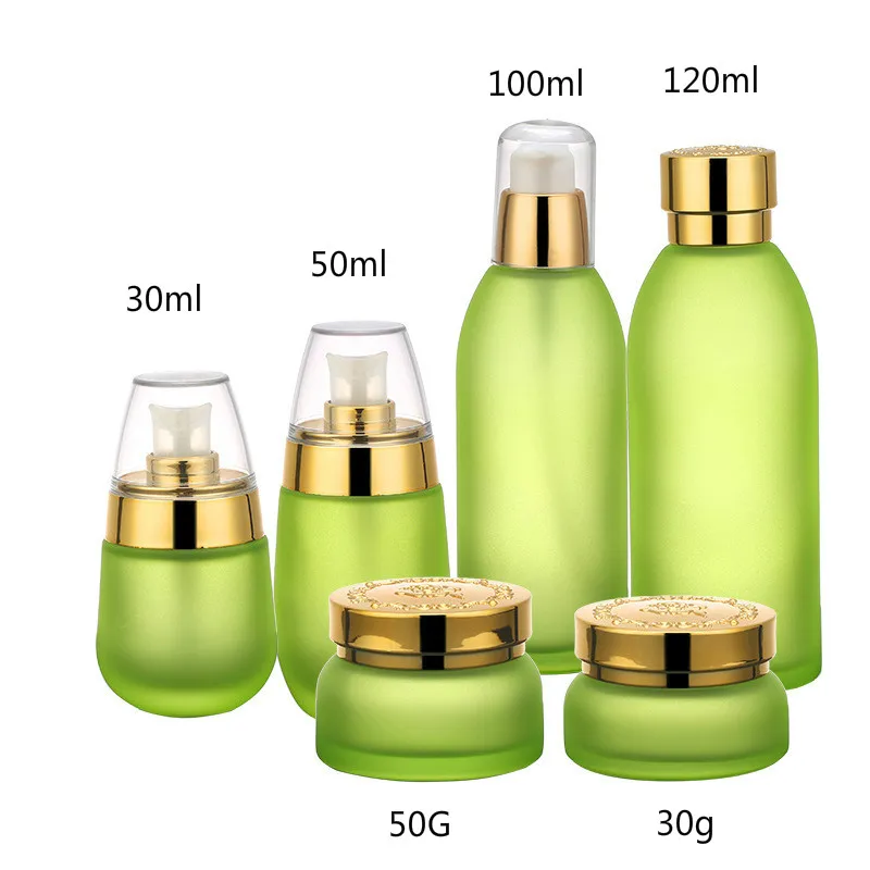 20pcs green glass scrub emulsion essential oil bottle 30 50g cream jar cosmetic packaging empty container set Golden silver cove
20pcs green glass scrub emulsion essential oil bottle 30 50g cream jar cosmetic packaging empty container set Golden silver cove