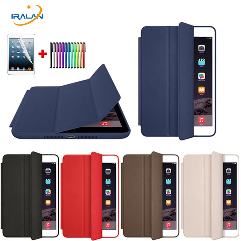 For Apple New iPad 9.7 2018 a1893 Tri-fold smart official case Ultra Slim PU Leather Cover for iPad 2017 9.7 A1822 + pen + film
For Apple New iPad 9.7 2018 a1893 Tri-fold smart official case Ultra Slim PU Leather Cover for iPad 2017 9.7 A1822 + pen + film