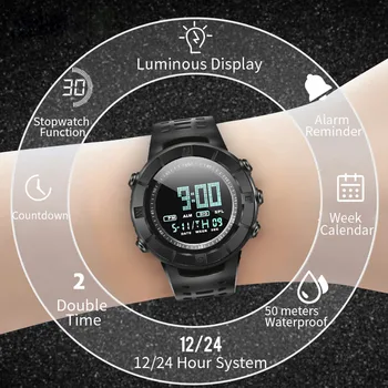 Men Watch Analog LED Digital Date Alarm Waterproof Sport Quartz Wrist Watch Electronic Watch digital Watch fashion gif Men's wat
Men Watch Analog LED Digital Date Alarm Waterproof Sport Quartz Wrist Watch Electronic Watch digital Watch fashion gif Men's wat