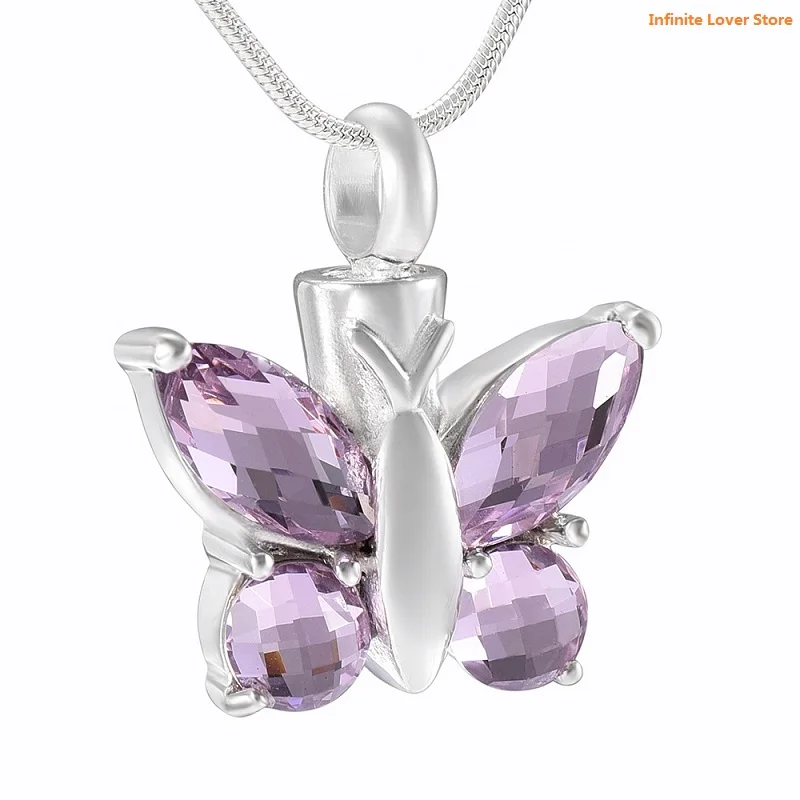 KLH8497-9 Fancy Pink Butterfly Cremation Jewelry Pendant Urn Keepsake Necklace-Wholesale Crystal Butterfly Urns for Ashes
KLH8497-9 Fancy Pink Butterfly Cremation Jewelry Pendant Urn Keepsake Necklace-Wholesale Crystal Butterfly Urns for Ashes