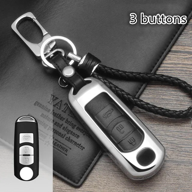 Zinc alloy+Leather keychain Car Remote Key Case Cover For Mazda 6 Mazda 3 Axela Atenza CX-5 CX5 2017 2016 2015
Zinc alloy+Leather keychain Car Remote Key Case Cover For Mazda 6 Mazda 3 Axela Atenza CX-5 CX5 2017 2016 2015