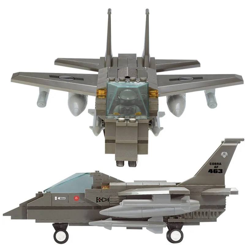Sluban Military Air Force F15 Fighter Jet Army Plane Minifigures DIY Model Building Blocks Bricks Toy Gift Compatible with Legoe
Sluban Military Air Force F15 Fighter Jet Army Plane Minifigures DIY Model Building Blocks Bricks Toy Gift Compatible with Legoe