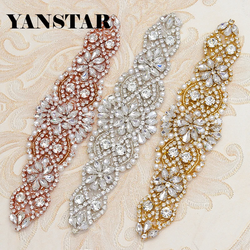 YANSTAR (10 шт.) оптовая продажа свадебный пояс хрустальные аппликации со стразами для ремешок для свадебного платья розовое золото Кристалл Аппликация YS837
YANSTAR (10 шт.) оптовая продажа свадебный пояс хрустальные аппликации со стразами для ремешок для свадебного платья розовое золото Кристалл Аппликация YS837
