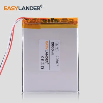 306075 3.7V 2000mAh Rechargeable Li-Polymer Li-ion Battery For GPS Tablet PC PocketBook 306075PL 4G-15 / 4K-19 E-book 306075
306075 3.7V 2000mAh Rechargeable Li-Polymer Li-ion Battery For GPS Tablet PC PocketBook 306075PL 4G-15 / 4K-19 E-book 306075