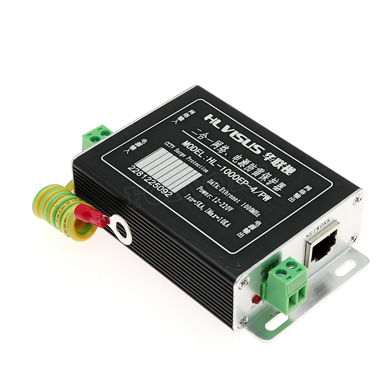 Ethernet Power Supply 2 in 1 Arrester Network RJ45 Surge Protector Thunder, power surger protection, Lightning Arrester for 100M
Ethernet Power Supply 2 in 1 Arrester Network RJ45 Surge Protector Thunder, power surger protection, Lightning Arrester for 100M