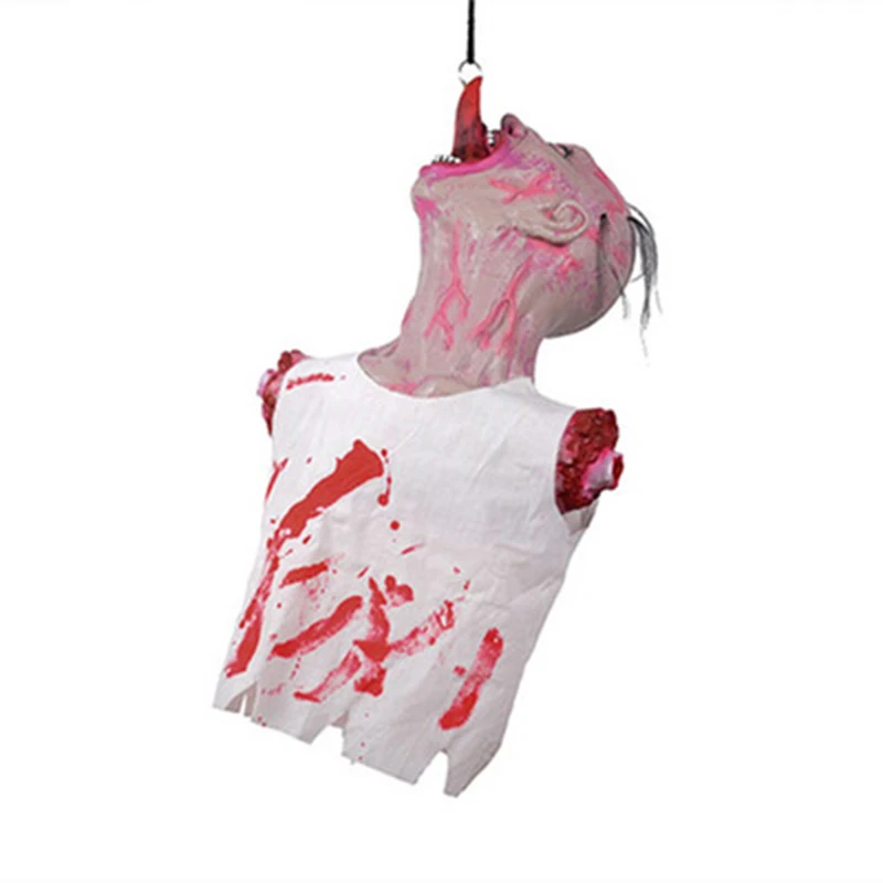 Halloween Decoration Hanging Bloody Ghost Body Scary Ornaments Nausea Long Tongue Rotten Zombie House Decor Horror Ghost Doll
Halloween Decoration Hanging Bloody Ghost Body Scary Ornaments Nausea Long Tongue Rotten Zombie House Decor Horror Ghost Doll