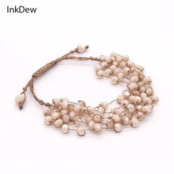 INKDEW NEW Beaded Bracelets Adjustable Bracelet Bohemian Style Handmade Strand Crystal Bracelets for Women Gift
INKDEW NEW Beaded Bracelets Adjustable Bracelet Bohemian Style Handmade Strand Crystal Bracelets for Women Gift