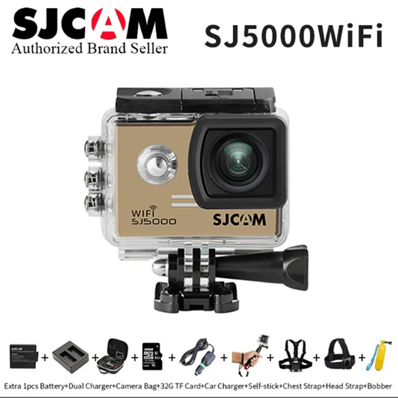 

Original SJCAM SJ5000 WiFi 14MP H.264 1080P Sport Action Camera 30M Waterproof mini sports DV Helmet Camcoder vs SJ5000X go pro