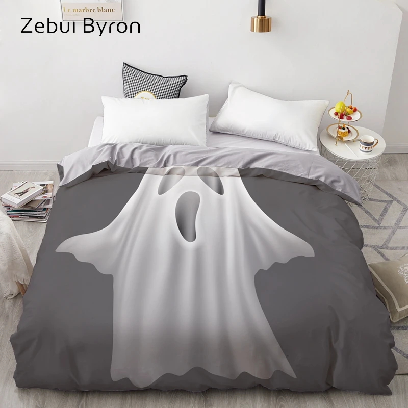 

3D Print Custom Duvet Cover,Comforter/Quilt/Blanket case 220x240/200x200,Bedding Halloween Ghosts ,drop ship
