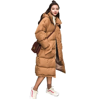 2020 Korean Winter High Quality Thick Warm Parkas New Temperament Women's Slim Hooded Cotton Jacket Coat Loose Long Cotton Coat
2020 Korean Winter High Quality Thick Warm Parkas New Temperament Women's Slim Hooded Cotton Jacket Coat Loose Long Cotton Coat