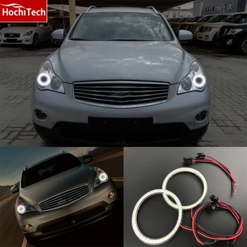 

HochiTech Ultra bright SMD white LED angel eyes 2000LM 12V halo ring kit daytime running light DRL for Infiniti QX50 2013