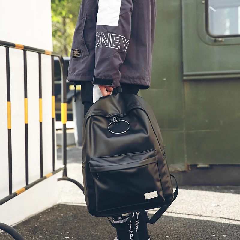 MENGHUO 2018 PU Leather Backpack Women Rose Men Embroidery Backpacks Unisex Couple Travel Bags Students Book Rucksack Mochilas (36)