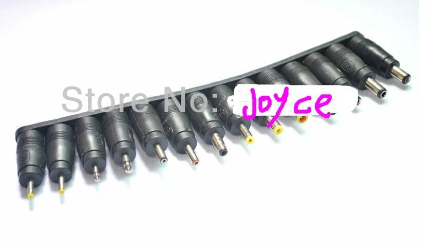 1 Set /37pcs New Universal AC DC Jack Charger Connector Plug for Laptop /Notebook AC DC Power Adapter with Cable Free Shipping