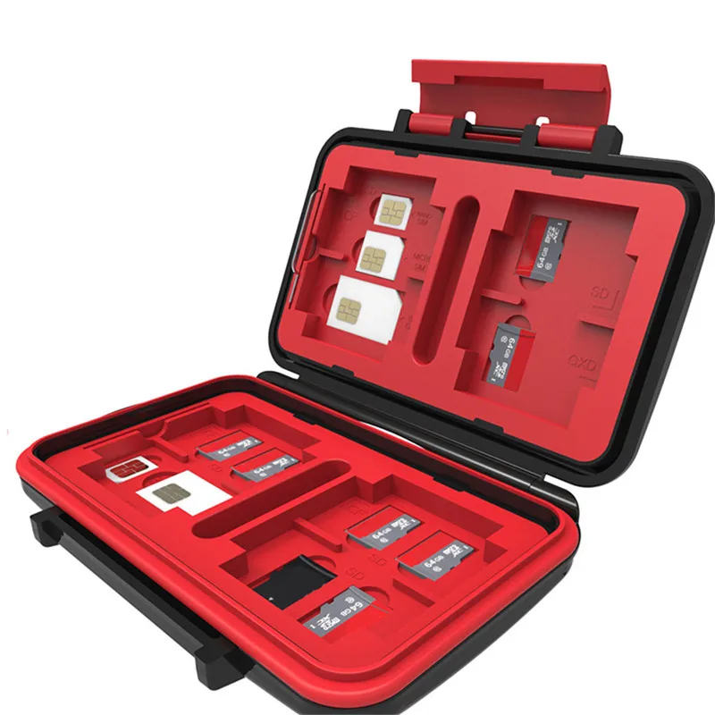 KH8S Shatterproof Waterproof Memory Card Case Support Storage of Various Cards TF card SD card box Organizer box
KH8S Shatterproof Waterproof Memory Card Case Support Storage of Various Cards TF card SD card box Organizer box