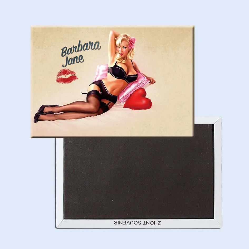 

Free Shipping Pinup Poster barbara Jane Refrigerator Magnets 21168,Souvenirs of Pictures