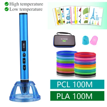 3D printing pen 3d pen High temperature and low temperature 2 mode. Use PLA and PCL filament, metal case, exquisite handbag
3D printing pen 3d pen High temperature and low temperature 2 mode. Use PLA and PCL filament, metal case, exquisite handbag
