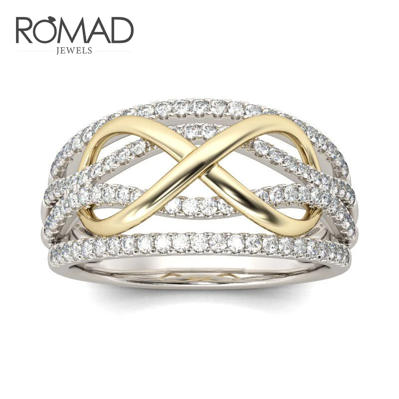 2019 Fashion Women White Cubic Zircon Gold Silver Color Rings for Women Multilayer Twisted Cross Weaving Wedding Rings Z4
2019 Fashion Women White Cubic Zircon Gold Silver Color Rings for Women Multilayer Twisted Cross Weaving Wedding Rings Z4