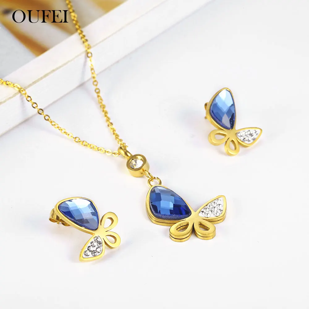 OUFEI Glass Stone Necklace Earrings Set Stainless Steel Jewelry Woman Vogue 2019 Bridal Jewelry Sets Jewelry Accessories
OUFEI Glass Stone Necklace Earrings Set Stainless Steel Jewelry Woman Vogue 2019 Bridal Jewelry Sets Jewelry Accessories