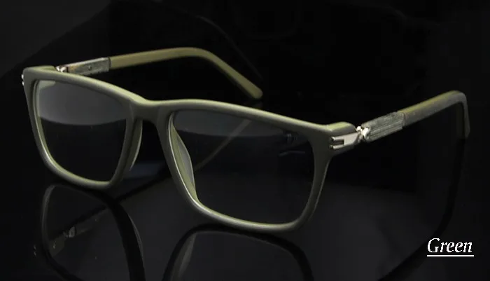 Green eyeglasses side view