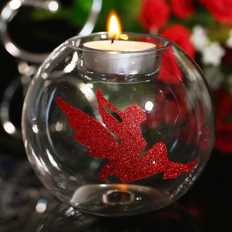 Transparent Glass Ball Holder with Red Cupid for Valentine Day Gift Wedding Anniversary Table Centerpieces Holder Decor 10cm
Transparent Glass Ball Holder with Red Cupid for Valentine Day Gift Wedding Anniversary Table Centerpieces Holder Decor 10cm