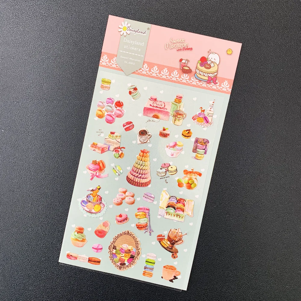 1 Sheet Sweet Cake Macaron Afternoon Tea Adhensive Decorative Stickers Paper Craft Notebook Decor Stick Label Kids Gift
1 Sheet Sweet Cake Macaron Afternoon Tea Adhensive Decorative Stickers Paper Craft Notebook Decor Stick Label Kids Gift