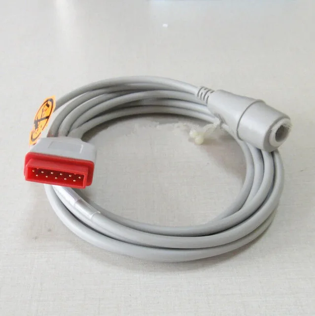 For GE Marquette 11pin IBP Adapter Cable to Abbott Uath Edward BD PVB Medix HP IBP transducer Adapter cable Medical TPU Cable
For GE Marquette 11pin IBP Adapter Cable to Abbott Uath Edward BD PVB Medix HP IBP transducer Adapter cable Medical TPU Cable