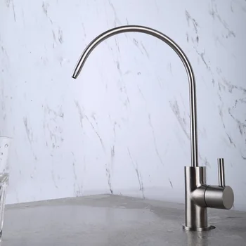 Pure Water Faucet Deck Mounted 304 Stainless Steel Brushed Single Handle Fashion Filter Mixer Drinking Cold Water Kitchen Tap
Pure Water Faucet Deck Mounted 304 Stainless Steel Brushed Single Handle Fashion Filter Mixer Drinking Cold Water Kitchen Tap