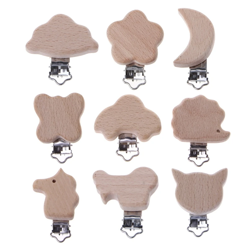 Cartoon Animals Baby Pacifier Clip Beech Wood Dummy Clips DIY Pacifier Chain Baby Shower Gift
Cartoon Animals Baby Pacifier Clip Beech Wood Dummy Clips DIY Pacifier Chain Baby Shower Gift
