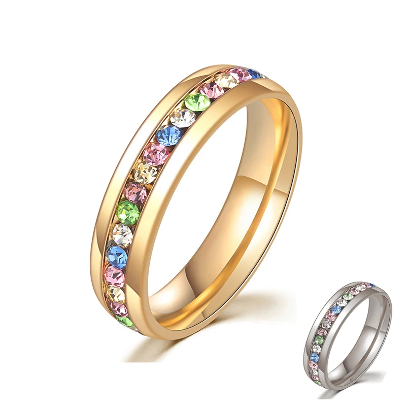 Elegant Silver/Gold Color Stainless Steel Ring for Women Fashion Simple Colorful Cubic Zirconia Tail Ring Temperament Jewelry
Elegant Silver/Gold Color Stainless Steel Ring for Women Fashion Simple Colorful Cubic Zirconia Tail Ring Temperament Jewelry
