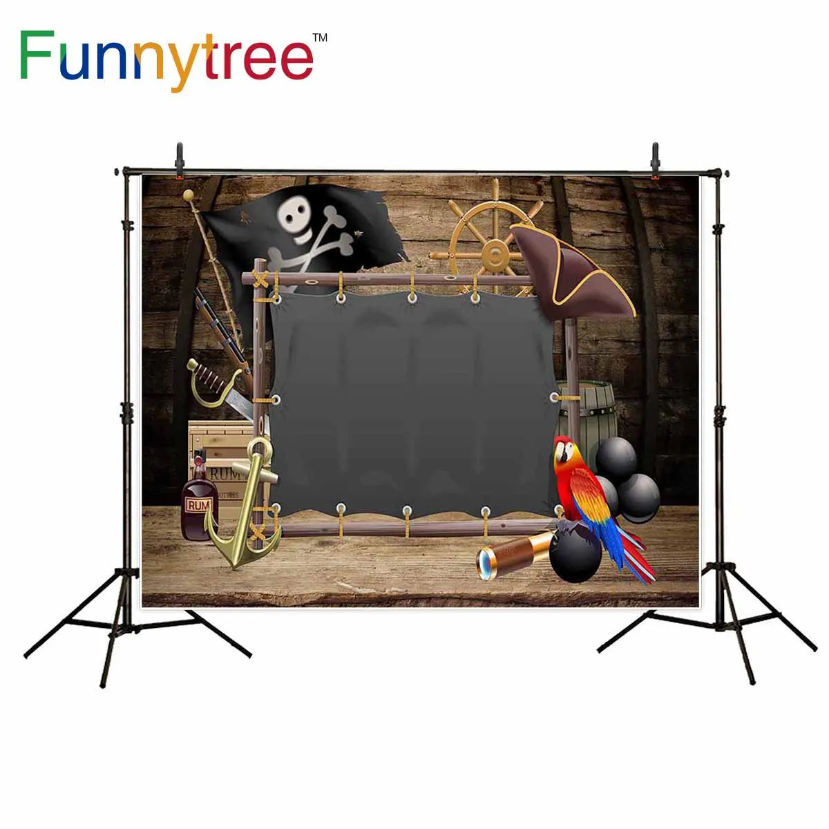 Funnytree photography backdrops pirate sailling parrot birthday party wood cartoon kids background photobooth photocall
Funnytree photography backdrops pirate sailling parrot birthday party wood cartoon kids background photobooth photocall