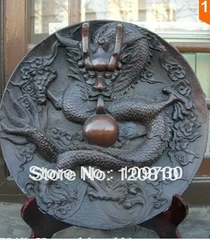 00934 13"Chinese Folk Pure bronze excellent Lucky dragon play bead plate statue
00934 13"Chinese Folk Pure bronze excellent Lucky dragon play bead plate statue