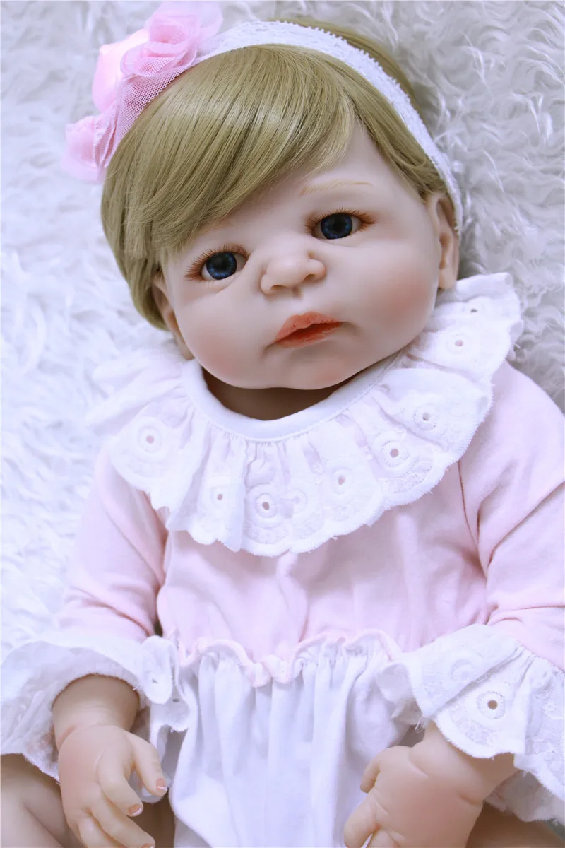22Inch Reborn Babies Full Silicone Vinyl Realistic Baby Girl Fashion Baby Alive Dolls Kid Best Playmate bonecas reborn
22Inch Reborn Babies Full Silicone Vinyl Realistic Baby Girl Fashion Baby Alive Dolls Kid Best Playmate bonecas reborn