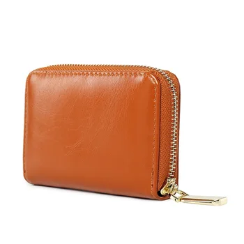 2019 New Oil Wax Leather Purses Women Short Wallets Female Purse Brand Retro Ladies Clutch Bag Zipper Woman Wallet Card
2019 New Oil Wax Leather Purses Women Short Wallets Female Purse Brand Retro Ladies Clutch Bag Zipper Woman Wallet Card
