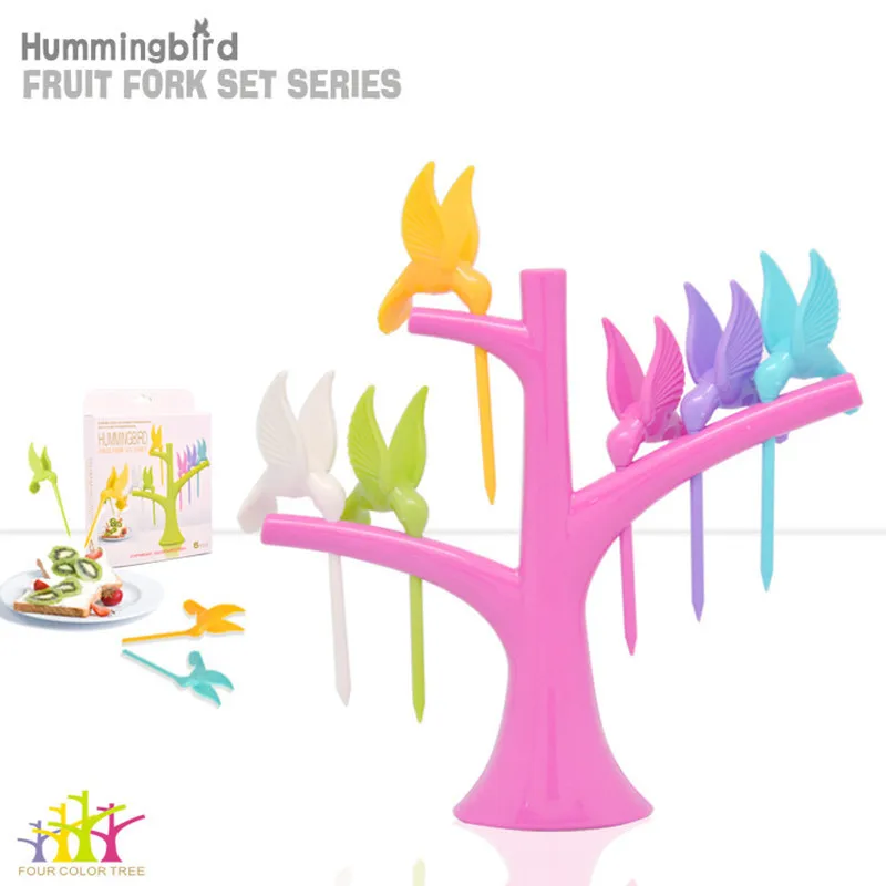 Cute Birdie Mini Plastic Fruit Forks Set with Tree Holder Stand Birds Dessert Forks Bento Food Picks Prikkers Buffet Decoration
Cute Birdie Mini Plastic Fruit Forks Set with Tree Holder Stand Birds Dessert Forks Bento Food Picks Prikkers Buffet Decoration