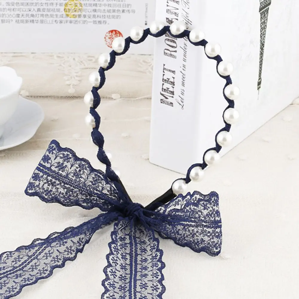 Fashion Girls Women Headwear Lace Hairbands Pearls Knotted Bows Headbands Hair Accessories
Fashion Girls Women Headwear Lace Hairbands Pearls Knotted Bows Headbands Hair Accessories