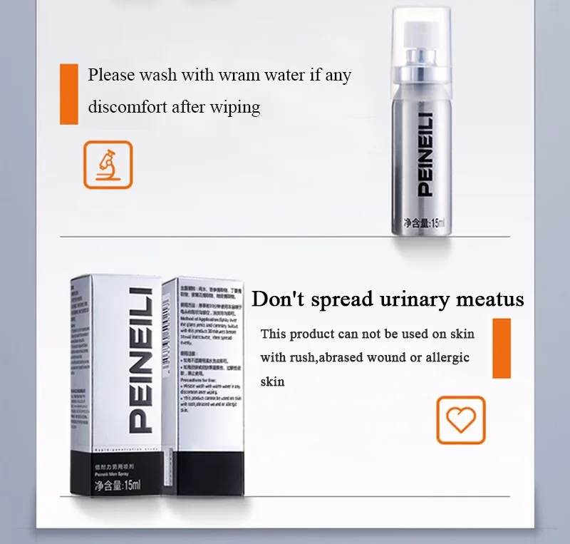 3Pcs Peineili Male Long Time Sex Spray Delay Ejaculation Lasting viagra Men Prevent Prmature Ejaulation 15ml penis enlargement 13