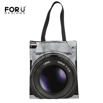 FORUDESIGNS Cotton Women Shopping Bags 3D Camera Pattern Totes Female Casual Canvas Bags Fashion Girls Recycle Shopping Bags
FORUDESIGNS Cotton Women Shopping Bags 3D Camera Pattern Totes Female Casual Canvas Bags Fashion Girls Recycle Shopping Bags