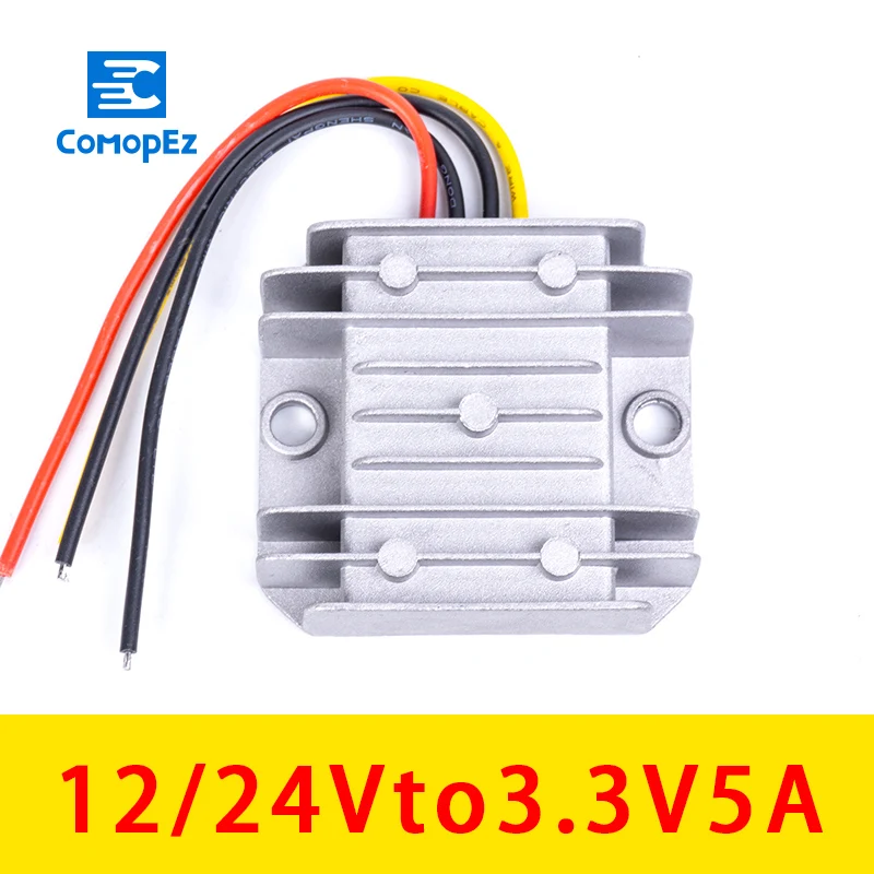 DC-DC Converter 12 V 24 V to 3.3V 5A Car Power Supply Step-Down Module Waterproof Converter 12V 24V Inverter
DC-DC Converter 12 V 24 V to 3.3V 5A Car Power Supply Step-Down Module Waterproof Converter 12V 24V Inverter