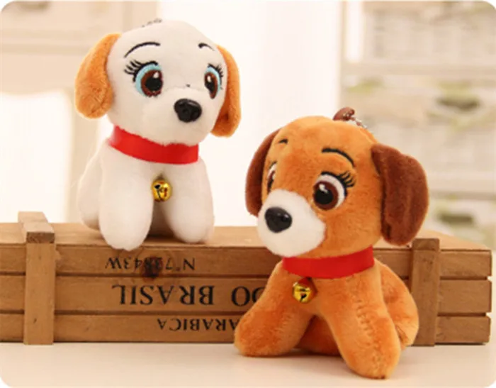 Fashion Cute 3D Dog Plush Doll Animal Pendant Toy Key Ring Chain Woman Bag Charms Embroidery PomPom Car Keychain Party Trinket (13)