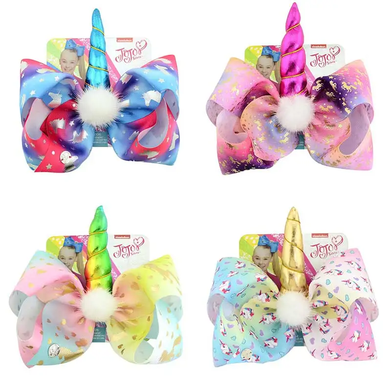 8" Unicorn Horn Hair Decoration Polyester Party Bows For Girls Birthday Christmas Hair Bows With Clips Kowknot Handmade Bows
8" Unicorn Horn Hair Decoration Polyester Party Bows For Girls Birthday Christmas Hair Bows With Clips Kowknot Handmade Bows