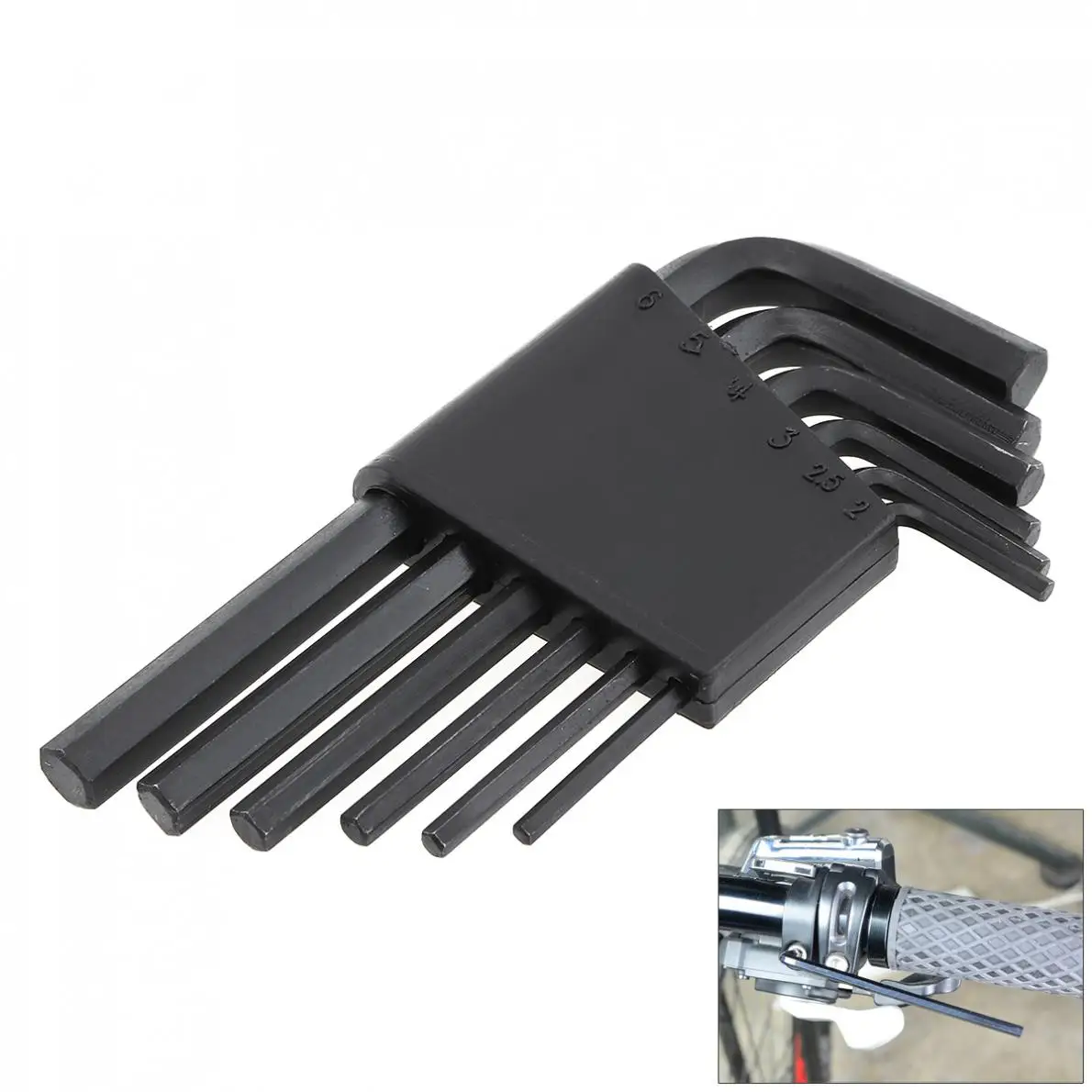 6pcs 2mm-6mm Hexagon Hex Allen Key Set Wrench Cycling Repair Tool Kit Spanner Suit Repair Bicycle Hand Tool new
6pcs 2mm-6mm Hexagon Hex Allen Key Set Wrench Cycling Repair Tool Kit Spanner Suit Repair Bicycle Hand Tool new
