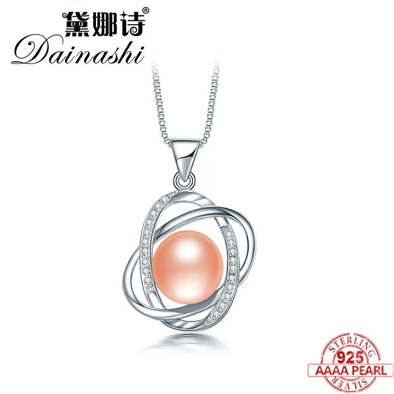 Dainashi Новое поступление Звезда Крест 10-10 5 мм черный Серьги с круглым жемчугом 925