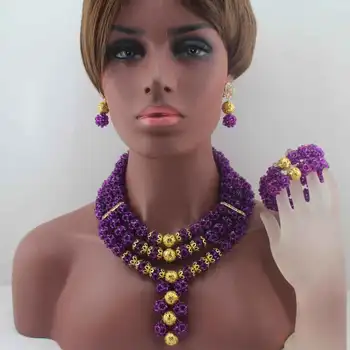 New Latest Nigerian Party Beads Choker Necklace women statement Purple Crystal African Beads Jewelry Sets Free Shipping W14017
New Latest Nigerian Party Beads Choker Necklace women statement Purple Crystal African Beads Jewelry Sets Free Shipping W14017