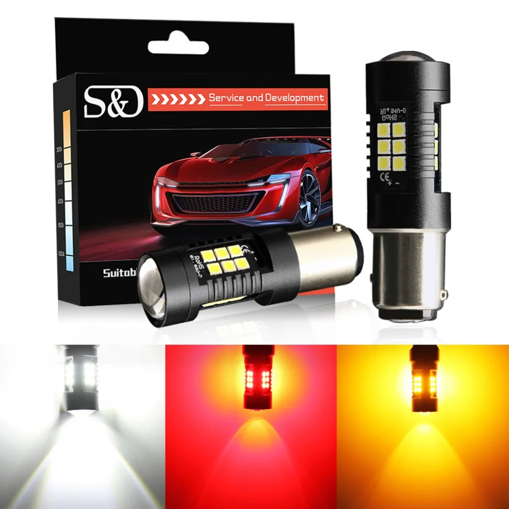 2pcs P21/5W LED 1157 BAY15D LED Bulbs 3030SMD Car Reverse Lights Stop Tail Lamp Turn Signal 12V Red Amber White Auto Lamp
2pcs P21/5W LED 1157 BAY15D LED Bulbs 3030SMD Car Reverse Lights Stop Tail Lamp Turn Signal 12V Red Amber White Auto Lamp