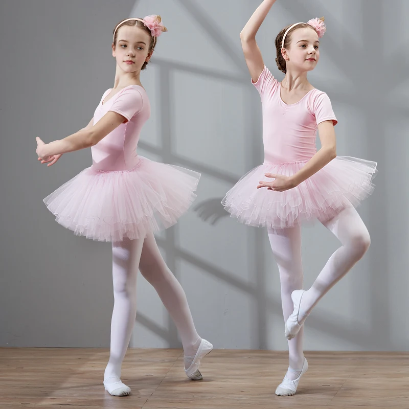 Girls Dance Tutu Dress Ballet Dress Short Sleeve Ballet Clothing Dance Wear With Chiffon Skirts High Quality
Girls Dance Tutu Dress Ballet Dress Short Sleeve Ballet Clothing Dance Wear With Chiffon Skirts High Quality