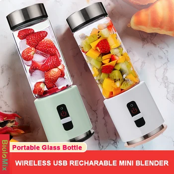 BPA FREE USB Rechargeable Portable Blender 4000mAh Battery Personal 380ml Glass Smoothie Blender Juicer Cup Travel Fruit Mixer
BPA FREE USB Rechargeable Portable Blender 4000mAh Battery Personal 380ml Glass Smoothie Blender Juicer Cup Travel Fruit Mixer